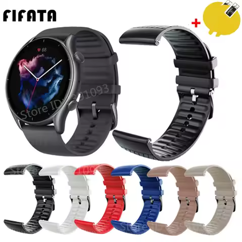 22mm Official Strap for Amazfit GTR 3/GTR 3 Pro Band Silicone Watch Band for Amazfit GTR3 Wristband 