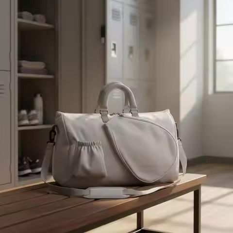 Badminton Duffel Bag Multi-Use Gym Duffel Bag Adjustable Strap for Tennis