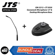 Combo Deal - JTS GM 5212 Gooseneck Microphone + JTS ST 5030 Base set
