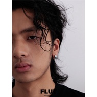 Jff [Retro White] Sterling Silver Earrings Turquoise Earrings Niche Unique Trendy Men Women Style Ea