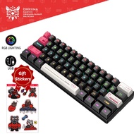 ONIKUMA | ONIKUMA G55 Mechanical Gaming Keyboard 61 Keys Layout RGB Customized Wired Colorful LED Ba