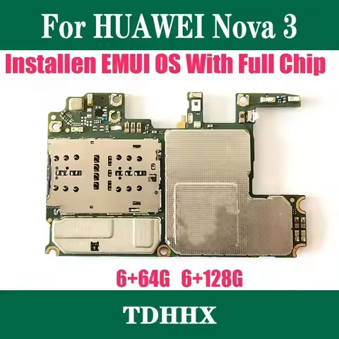 Original Work Well Unlocked Motherboard Mainboard Main Circuits Flex Cable For Huawei Nova 3i Nova3i