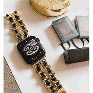 ( พร้อมส่ง ในไทย ไม่ต้องรอนานค่ะ )สายนาฬิกาข้อมือสแตนเลสแบบโซ่ สไตล์ชาแนล สําหรับ Apple Watch Series SE 6 5 4 3 2 1 ขนาด38/40/41mm 42/44/45mm