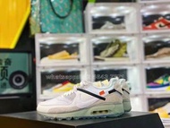 Off-White x Nike Air Max 90聯名復古氣墊跑鞋｜顏色 白｜ 黑｜ 橘｜ 冰藍 ｜尺碼 36 36.5 37.5 38 38.5 39 40 40.5 41 42 42.5 43