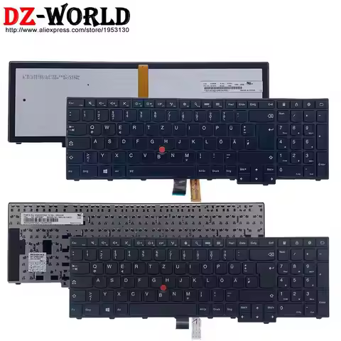 DE German Backlit Keyboard for LenovoThinkpad T540P W540 W541 T550 W550S T560 P50S L540 L560 E531 E5