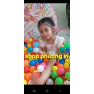 Kitty or doremon ball house with 100 7-color balls for children