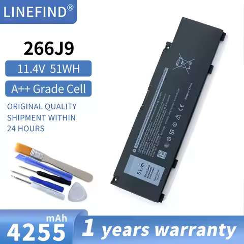 266J9 Laptop Battery For Dell G3 15 3590 3500 G5 15 5500 5505 Inspiron 14 5490 Series M4GWP PN1VN 0P