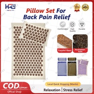 Acupressure Massage Yoga Mat Relieve Stress Back Body Pain Massage Cushion with pillow Full Set