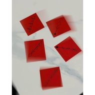 MINI RED PAPER SIZE 4x4CM