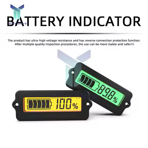 12-48V LY6W Lead Acid Battery Capacity Indicator LCD digital Display Voltage Current Meter Power Det