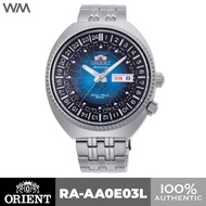 Orient 1969 Re-issue World Map Revival Blue Dial Stainless Steel Automatic Watch RA-AA0E03L