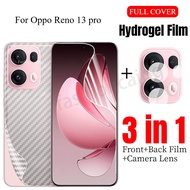 Oppo Reno 13 F pro 3in1 Front Back Full Cover Protection Hydrogel For Oppo Reno 13 14 pro F 14F 13pr