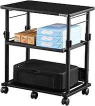 Bauhutte BHS-600P-BK Elevating Type Assembly Printer Standard, Side Desk (W x D x H): 23.6 x 15.7 x