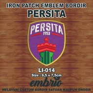 Li-014 Patch PERSITA Tangerang FC Embroidered Emblem Indonesian League jersey logo - 6.5x7,5cm - Emb