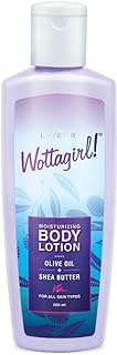Layer'r Wottagirl Moisturizing Body Lotion for All Skin Types (200ml) with extracts of Olive Oil and Shea Butter | Non-Sticky
