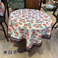 Round tablecloth coffee table cloth dining table cloth cotton tablecloth/34*47cm100*100cm140*140cm