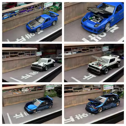 Pop race 1:64 Lancer Evolution EVO IV Rally 1 Sport Skyline GTR V8 EG6 Golf GTI Mk2 Model Diecast Me