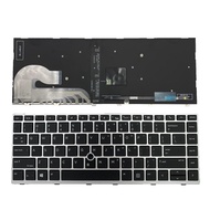 New for HP EliteBook 840g5 840 G6 846 G5 745 G5 G6 US Laptop keyboard silver frame