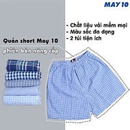 Combo 2 quần đùi nam May 10 phiên bản có túi 2 bên, màu ngẫu nhiên