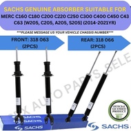 SACHS GENUINE ABSORBER (FRONT, REAR) FOR MERC C160 C180 C200 C220 C250 C300 C400 C450 C43 C63 [W205,