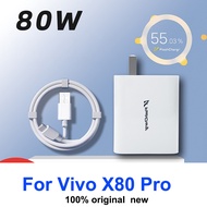Chính Hãng Cho Vivo X80 Pro Cáp Sạc Nhanh Sạc Siêu Nhanh Type-C 80W Cáp Sạc USB-C Cho Vivox80 Pro