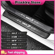 For MG MG3 MG5 MG6 HS ZS GT RX8 Carbon Fiber Threshold Decal Doorsill Sticker Anti-scraping Protecti