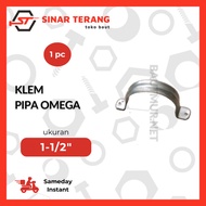 Pipe Clamp 1 1/ 2" inch | Pipe Clamp Omega 1.5 inch Glue