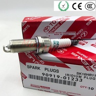 หัวเทียนโตโยต้าอิริเดียมดั้งเดิม4ชิ้น90919-01233 (SK16HR11) Camry 2.5 ACV50 AXV50 Alphard AGH30 Land