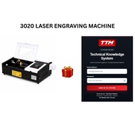 CNC CO2 Laser Engraving Cutting Machine Desktop 3020 Laser Cutter for Craft DIY Business Signboard E