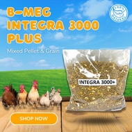 [FCR AGRIVET] 1kg B-MEG Integra 3000 Plus Free Range Chicken Ready Mixed Pellets and Grains / Patuka