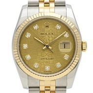 勞力士 ROLEX Datejust Chronometer 116233G 手錶 SS YG 自動上鍊 金色 男士