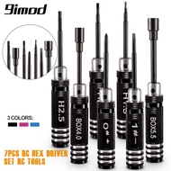 9IMOD RC Hex Driver Set Metal Screwdriver Tool Hex Wrench Set RC Repair Tools Kit RC Hexagon Wrench 