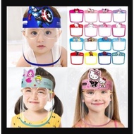 Cartoon Kid Face Shield Protective Ready Stock Included Frames