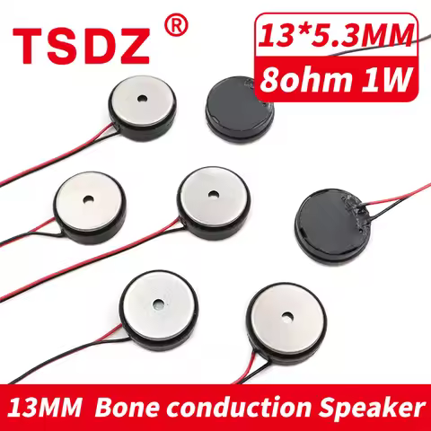 5PCS 13MM Bone Conduction Mini Speaker Multimedia DIY Slim Portable Internal Magnet Loudspeaker 13*5