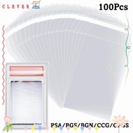 CLEVER 100 Sheets PSA BGS Card Brick Film, Transparent Durable PSA BGS Slab Sleeve,  Strong Waterpro