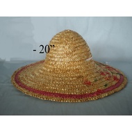 20 Inch Grass Straw Farmer Hat Cap Topi Rumput Jerami Petani Straw hat large agricultural farmers we