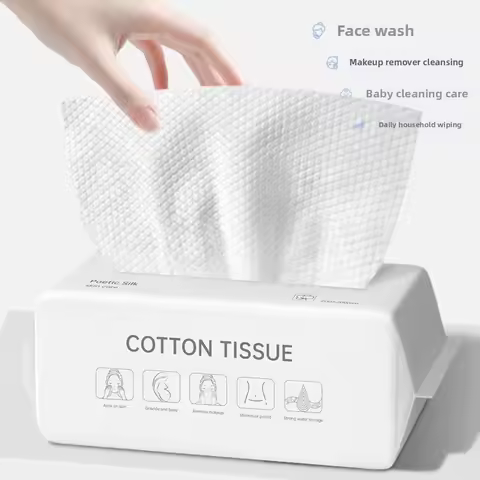 Face Towel Disposable Pure Cotton Thick Facial Towels Disposable Compressed Wipes Soft Cleansing Wip