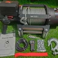 winch 20,000lbs kapasitas 10ton Sling baja Winch XT BLACK H tali derek mobil offroad 12v 24v