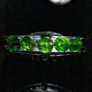 【天然綠透輝石】祖母綠姐妹石 鉻透輝石 水晶手串手鍊/一物一拍