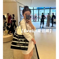 Chanel 22bag Black White Striped Shopping Bag Garbage Bag Tote Bag Chanel 22bag Garbage Bag Handbag 