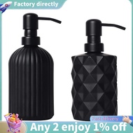 2 Pcs Matte Black Soap Dispenser Glass Soap Dispenser for Bathroom and Kitchen, Soap Dispenser
