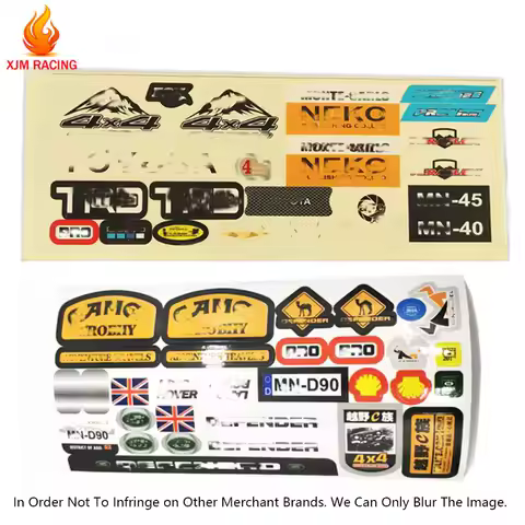 RC Car Model Stickers MN D90 D91 MN99S MN45 WPL B14 B24 B16 B36 C14 C24 RC Car Spare Parts DIY Simul