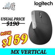 [Logitech] MX Vertical Ergonomic Mouse Bluetooth Wireless Multi Devices Multi Rechargeable Laser 400