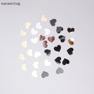 New 100 pieces 2cm(0.8 in) Small Heart Sticker Wedding Decor Acrylic Mirror Sticker [nanami1eg]