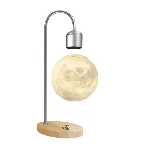 Magnetic Levitating Moon Lamp Floating Moon Lamp Light 3d Led Moon Shape Night Lights for Table Desk
