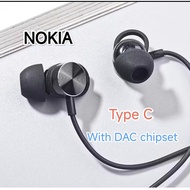 Nokia iem in-ear Earphone with Mic⭐DAC⭐Type C plug Good Bass(Better than TypeC earbuds without DAC)
