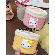 新款凯蒂猫保温饭盒不锈防* 漏饭盒带盖上班族手提便当盒便携餐盒304 stainless steel lunch boxes, bento boxes, lunch boxes, plates, ca