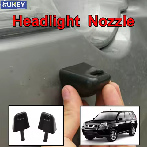 2Pcs Car Headlight Washer Jet Nozzle 28641-1DA0A 28642-1DA0A For Nissan X-Trail Xtrail 2 T31 2007 20