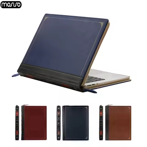 MOSISO PU Leather Laptop Case for New Macbook Air 13 A1932 Pro 13 15 Notebook Cover for Mac Pro 13 1