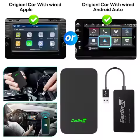 CarPlay Android Auto AI Box Carlinkit 5 2air Wireless CarPlay Android Auto Wireless TV Box Adapter 2